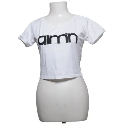 T-shirt (Vit) från Aim'n x Casual Bomull, Elastan