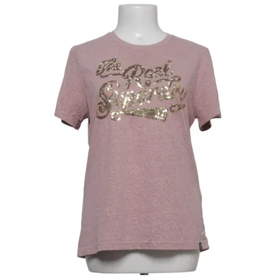 T-shirt (Pink) from Superdry Cotton, Polyester, Viscose
