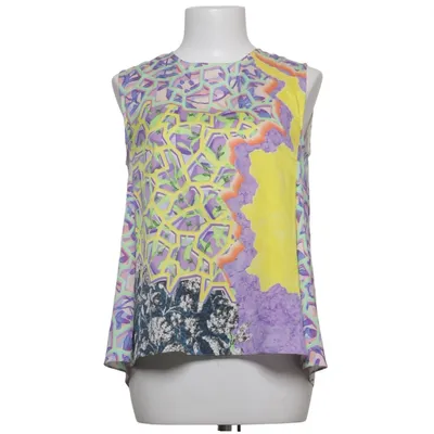 Top (Lilla, Gul, Flerfarvet) fra Peter Pilotto Elastan, Silke