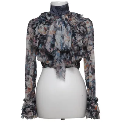 Blouse (Blauw, Meerkleurig) van The Girl Who Polyester