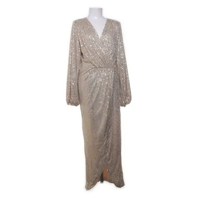 Aftonklänning (Guldfärgad) från Bubbleroom Occasion Elastan, Polyester