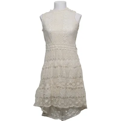 Dress (Beige) from Zara Trafaluc Cotton, Polyamide, Polyester, Viscose