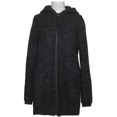 Coat (Gray, Black) from Cropp Polyester, Wool