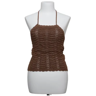 Halterneck top (Brun) fra Primark Bomuld, Polyester