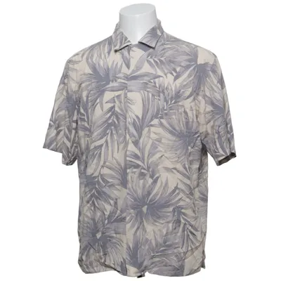 Korte mouwen shirt (Beige, Grijs) van Uniqlo Viscose