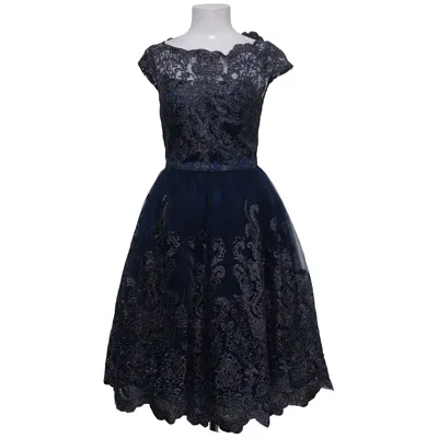 Evening gown (Blue, Silver) from Chi Chi London Elastane, Polyamide, Polyester
