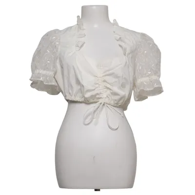 Dirndlblus (Vit) från Nockstein Trachten Bomull, Polyester