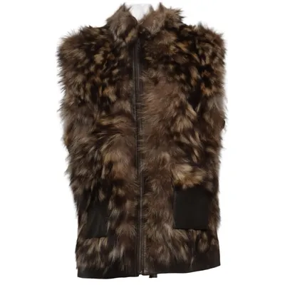 Bont gilet (Bruin, Zwart) van Godske Simonsen Bont
