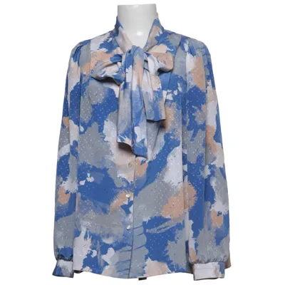 Knytblus (Blå, Grå, Beige) från Elysee Polyester