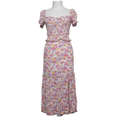 Dress (White, Pink, Purple) from Dark Pink Viscose