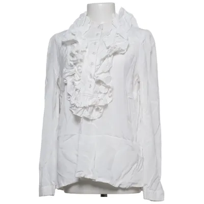 Blouse (White) from HUNKØN Linen, Tencel, Viscose
