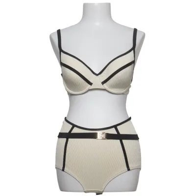 Bikini (Beige, Black) from Femilet Elastane, Polyamide