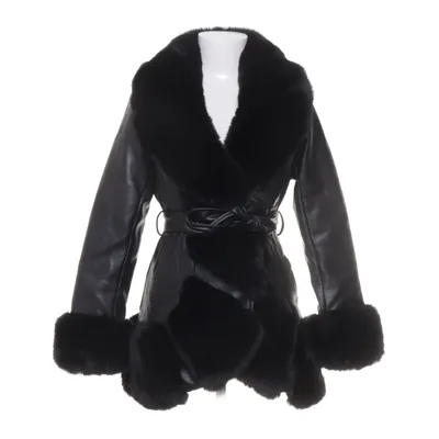 Shearlingjacka (Svart) Polyester, Polyuretan, Viskos