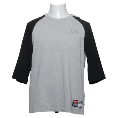 Baseball T-shirt (Gray, Black) from Nike SB Cotton