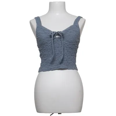 Crop top (Blå) från Ghanda Bomull, Elastan, Polyamid
