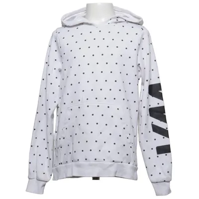 Hoodie (White, Black) from Warp Cotton, Polyester