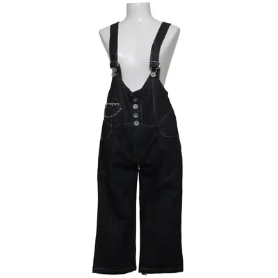 Dungarees (Black) from Rosa Rosa Cotton, Elastane