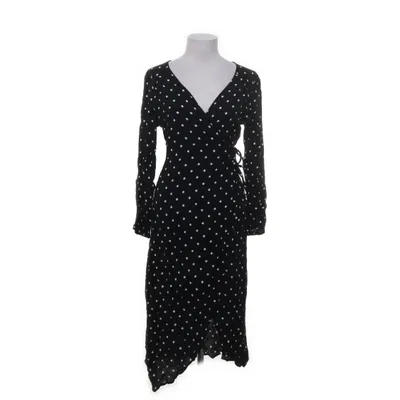 Wrap dress (Black, White) from Easy Wear Viscose