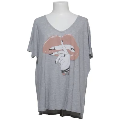 T-shirt (Gris) de Lauren Moshi Coton, Élasthane, Polyester, Viscose