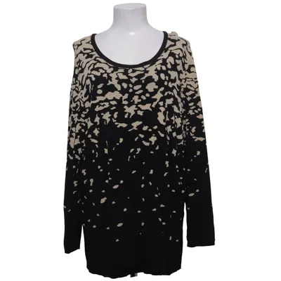 Långärmad t-shirt (Svart, Beige, Flerfärgad) från Selection by Ulla Popken Polyamid, Viskos