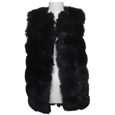 Outer vest (Black) from Chelsea Faux fur, Polyester