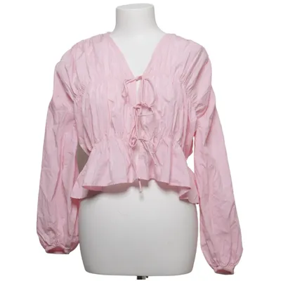 Wikkelblouse (Roze) van Gina Tricot Organisch katoen