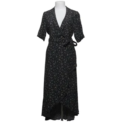 Robe portefeuille (Noir, Jaune) de Ganni Viscose
