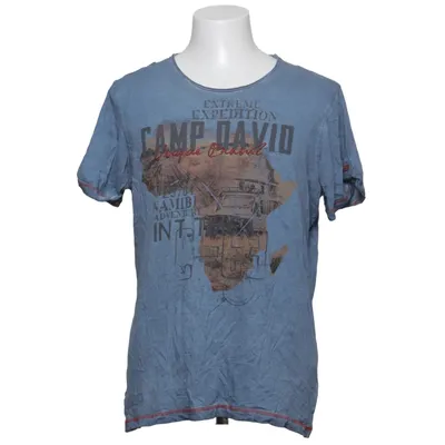 T-shirt (Blue, Multicolored) from Camp David Cotton