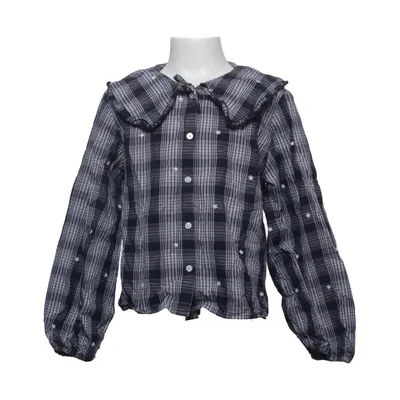 Blouse (Blauw, Wit) van Primark Katoen, Polyester