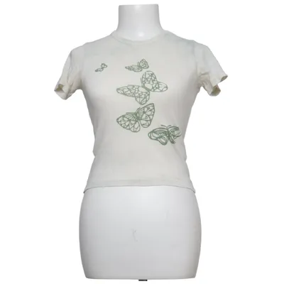 T-shirt (Wit, Groen) van Urban Outfitters Katoen