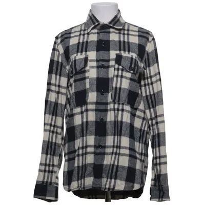 Flanellskjorta (Blå, Vit) från A Day's March Bomull