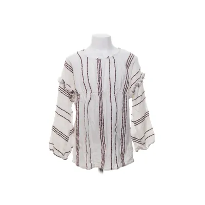 Blouse (White, Red) from Zara Girls Viscose, Wool