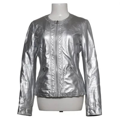 Jacke (Silber) von Monte Cervino Polyester, Polyurethan