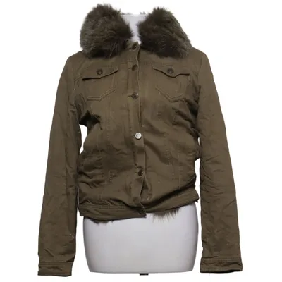 Pälsjacka (Grön, Brun) från Meotine Rävpäls, Kaninpäls