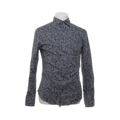 Skjorta (Blå, Flerfärgad) från Dressmann Bomull, Elastan