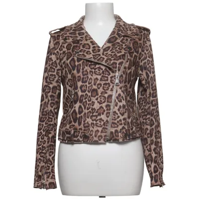Biker jacket (Brown) from Belcci Elastane, Polyester