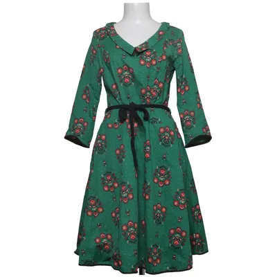 Klänning (Grön, Flerfärgad) från Blutsgeschwister Bomull, Elastan, Polyester