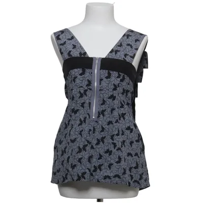 Top (Blau, Schwarz) von Oasis Seide