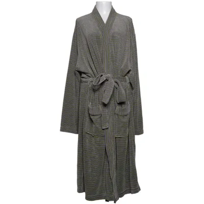 Bathrobe (Gray, Yellow, White) from Vossen Cotton, Polyester