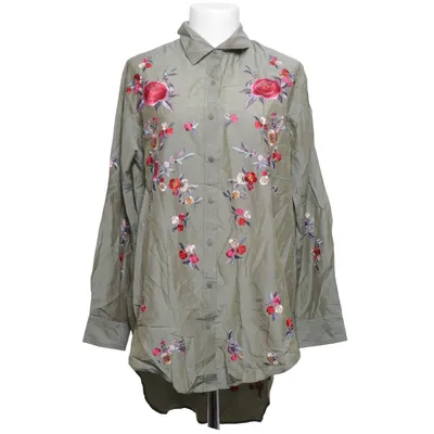 Hemd (Grün, Mehrfarbig) von Zara Woman Premium Collection Baumwolle, Seide