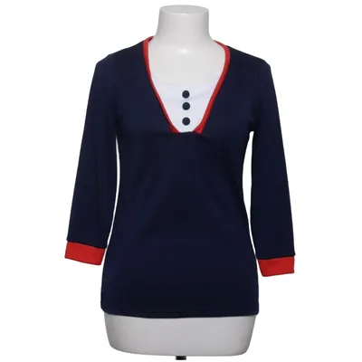 Top (Blue, Red, White) from Küsten Luder Cotton, Elastane