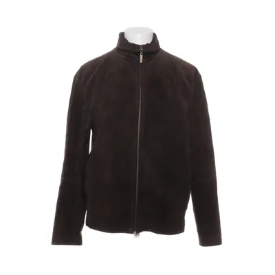 Leather jacket (Brown) from Batistini Acetate, Leather, Nylon, Polyester
