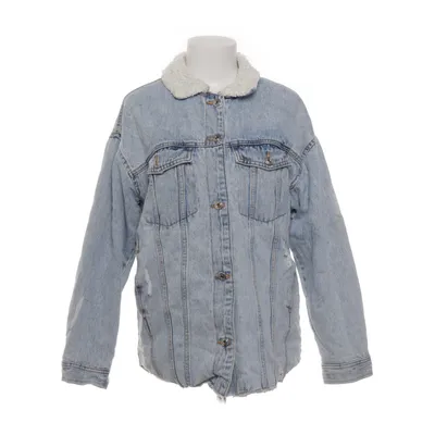 Lined denim jacket (Blue, White) from FB Sister Denim Cotton, Polyester