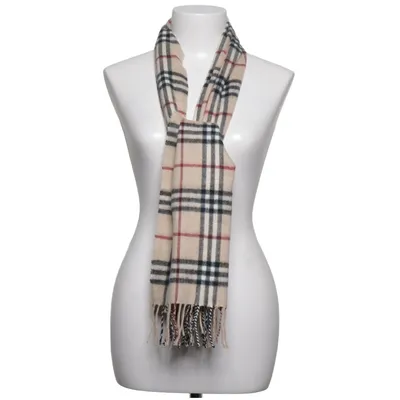 Scarf (Beige, Multicolored) from Rong Jia
