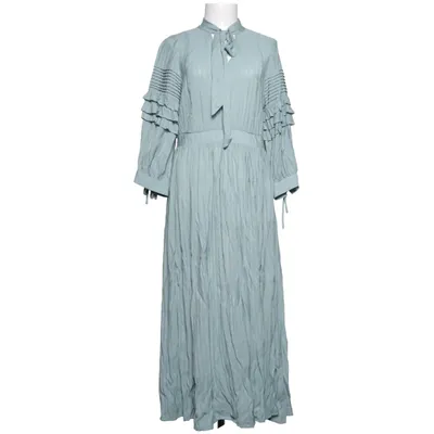 Klänning (Blå) från Vintage Stories Polyester, Viskos