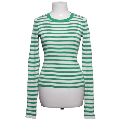 Sweater (Green, White) from Lindex Polyamide, Viscose