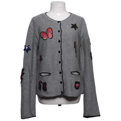 Cardigan (Gray, Multicolored) from Grace Cashmere, Merino wool