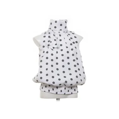 Top (White, Black) from Howtokissafrog Cotton, Polyester