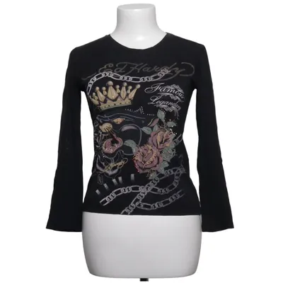 T-shirt à manches longues (Noir) de Ed Hardy Coton