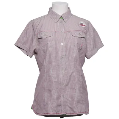 Short sleeve shirt (Red, White) from Exxtasy Polyester, Viscose